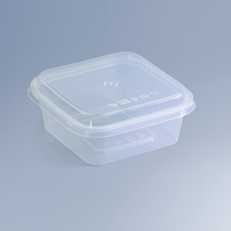 FFSQ350 - 350ml Square Container with Lid